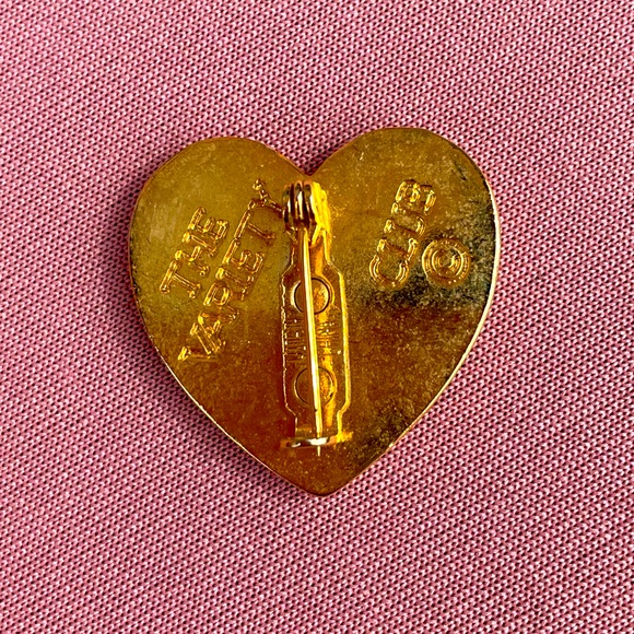Vintage | The Variety Club Heart Pin in Gold - Picture 2 of 2